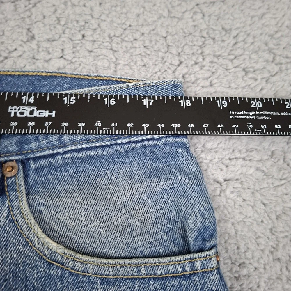 Levi's 517 Vintage Y2K Distressed Boot Cut Jeans Blue Denim 36x30 Western Rodeo